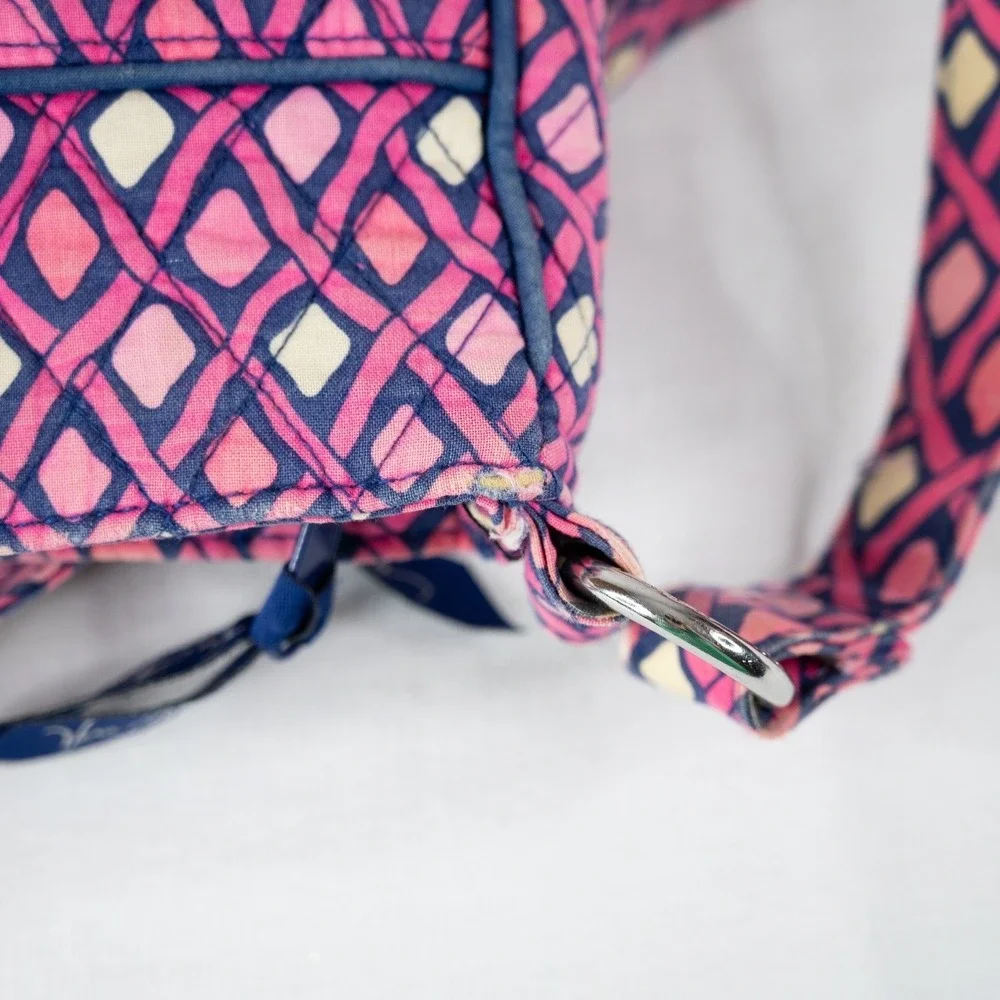 Vera Bradley Crossbody Bag Womens Katalina Pink Diamonds Hipster Mail Bag retire